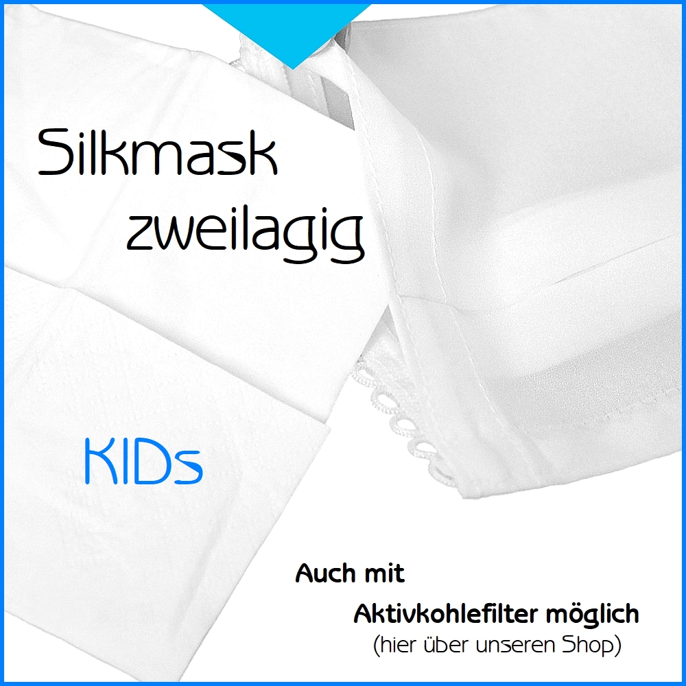 Kids-Zweilagig-blau-mit-Beschriftg Silkmask zweilagig KIDs